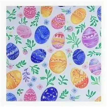 Салфетки бумажные 33*33 Home Collection Classic Акварельные яйца , 3 сл.. 20л