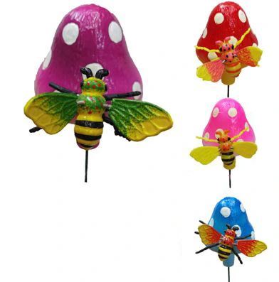 Фигура на спице Пчёлка на грибочке 60 см (фигура 1011 см), микс_3