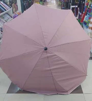 Зонт пляжный D=170 см, h=190 см, "Розовый вечер", с наклоном и защитой от УФ, ДоброСад