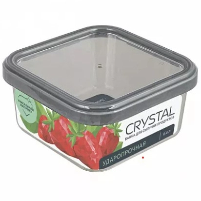 Банка для продуктов пластиковая 0,9л "Crystal"