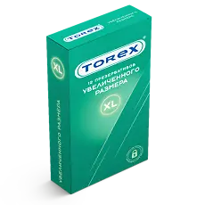 Презервативы TOREX латексные увеличенного размера (12 шт/уп)