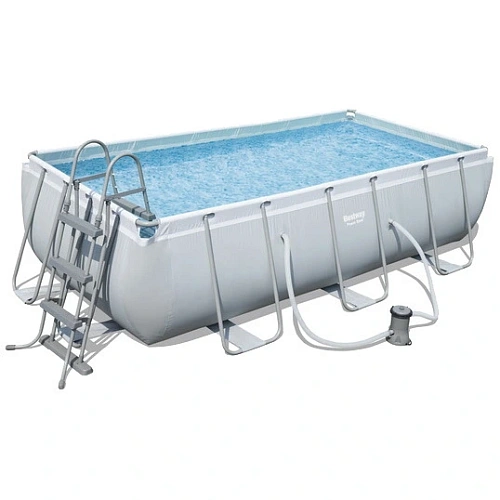 Бассейн каркасный Rectangular Frame прямоугольный 404201100 см + 2 аксессуара Bestway (56441)_2