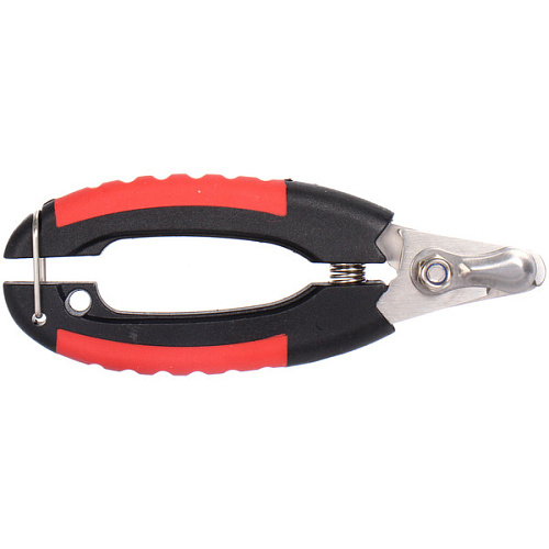 Когтерез для животных с ограничителем ЛАПУСИКИ, коллекция БРО, прорезиненная ручка, цвет чёрныйкрасный, 45125см (блистер)_5