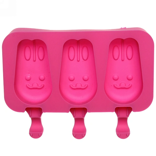 Форма для приготовления мороженого Зайки силиконовая 19,515см_7