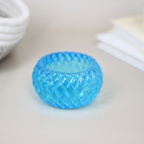 Подсвечник "Грация" 7,5*4,3 см, Голубой