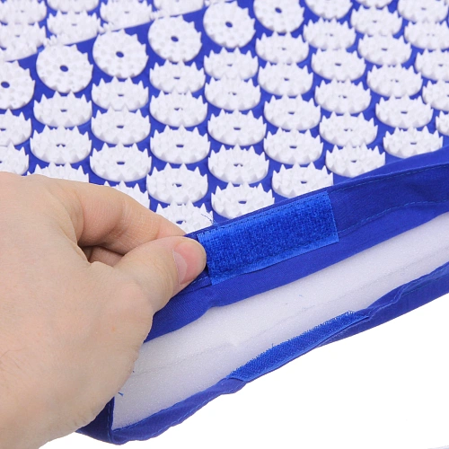 Акупунктурный набор (коврик игольчатый 64х40х2 см и валик 37х15х10 см в сумочке), синий_7