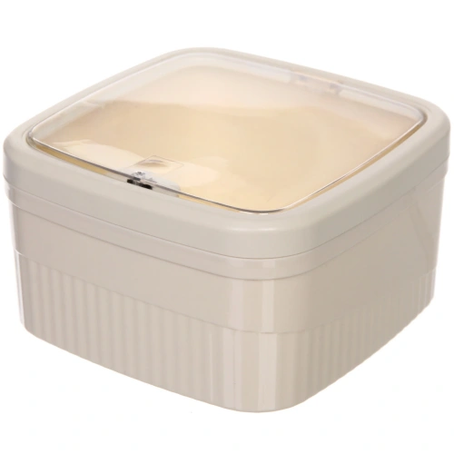 Контейнер для мусора"Стайл"1,6л молочный 163