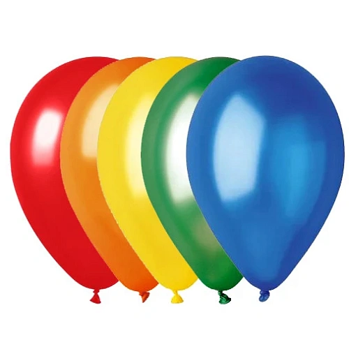 Воздушные шары  5 шт, 1025см Радуга цвета (микс)_2
