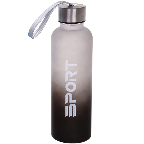 Бутылка питьевая пластиковая 600мл Градиент, микс цветов_10