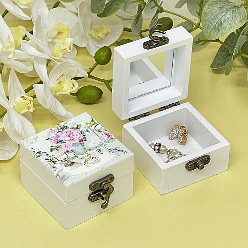 Шкатулка деревянная с зеркалом МАРЦИПАН, пудровые пионы, 656545см (в коробке)_11