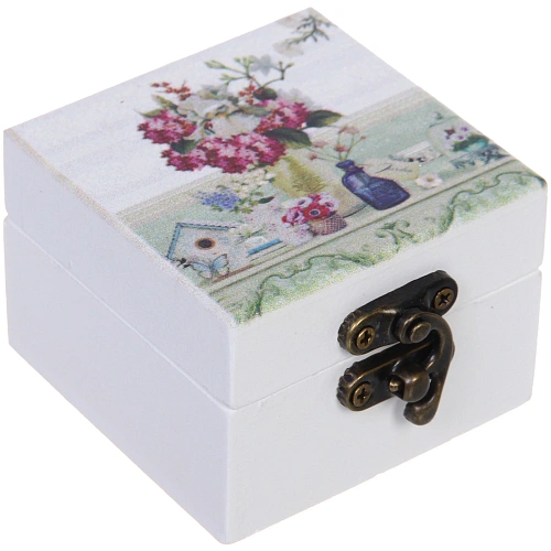 Шкатулка деревянная с зеркалом МАРЦИПАН, ароматная вербена, 656545см (в коробке)_3