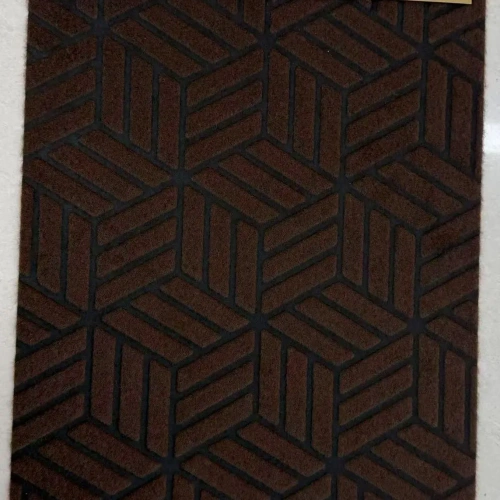 Коврик придверный 38*58см"Ромбы" коричневый