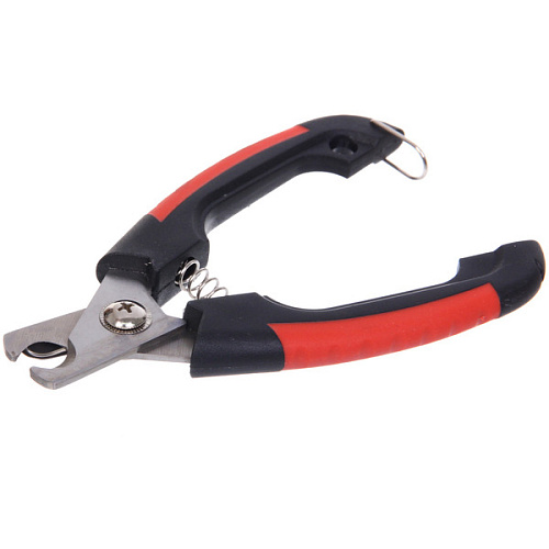 Когтерез для животных ЛАПУСИКИ, коллекция БРО, прорезиненная ручка, цвет чёрныйкрасный, 55155см (блистер)_4