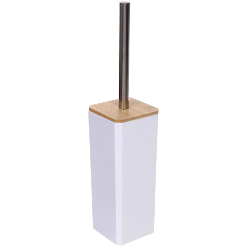 Ерш с высокой закрытой подставкой "Квадро" 38 см белый