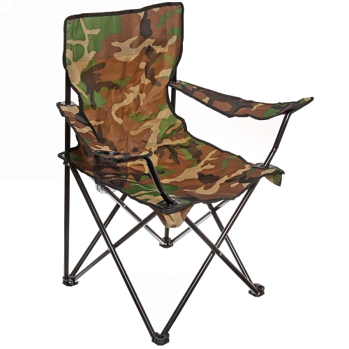 Кресло (стул) туристическое складное с подлокотниками  505080см до 100кг, цвет хаки_4