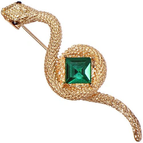 Брошь Best Podarok - Химера, цвет камня бирюзовый, 4,61,5см_2