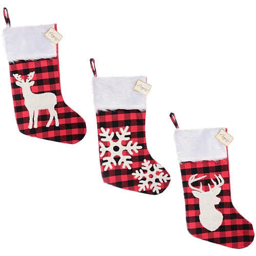 Носок новогодний "Сказочный переполох" 50*20 см, в ассортименте