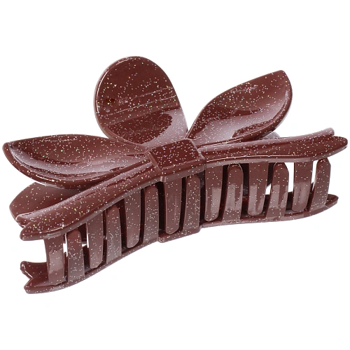 Заколка - краб для волос AKS - MANTANA, микс 6 цветов, лепестки, 115см _7