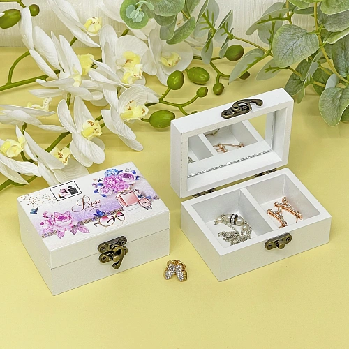 Шкатулка деревянная с зеркалом МАРЦИПАН, пудровые пионы, 95655см (в коробке)_10