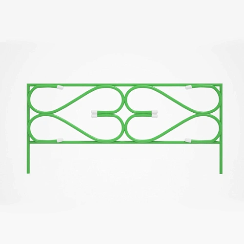 Заборчик садовый "Дачный" 30*65*325см (5 деталей)