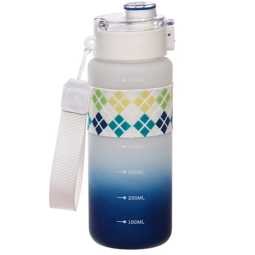 Бутылка питьевая пластиковая 750мл Настроение, микс цветов_15