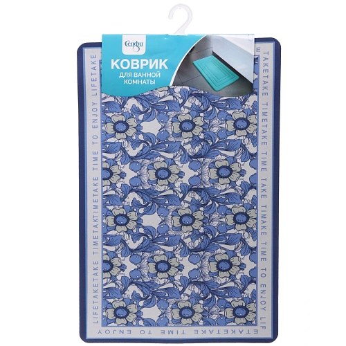 Коврик для ванной 38*58 "Цветы"