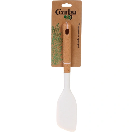 Лопатка кухонная силиконовая со скошенным краем "CooKstyle" 28*5см✦