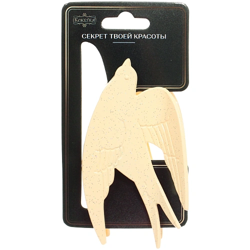 Заколка - краб для волос AKS - VIENTO, микс 6 цветов, классика, 9,55,5см _4