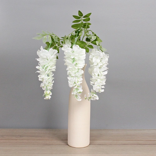 Цветок искусственный Natur 98см Глициния белая_5