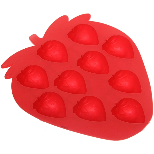 Форма для льда силиконовая Клубничка 1816см, цвета микс_3