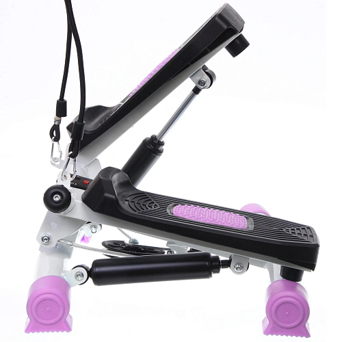 Мини-степпер поворотный с эспандерами MSR-1100, розовый_10