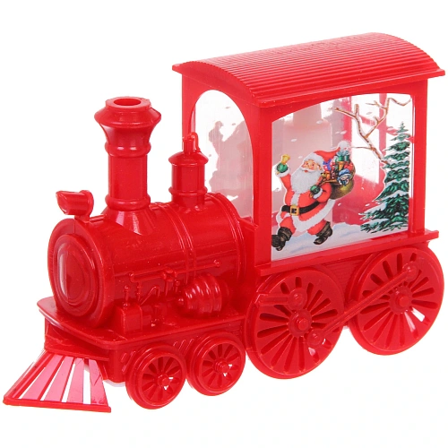 Сувенир с подсветкой Волшебный паровозик 8514 см, Красный (работает от батареек LR443)_9