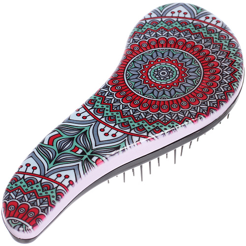 Расческа массажная компактная ЛАНТА, микс 4 дизайна, 187,5см (PVC коробка)_10