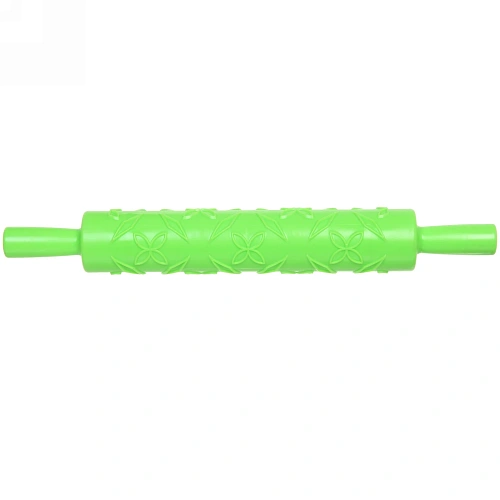 Скалка пластмассовая фигурная Цветочки 375см_7