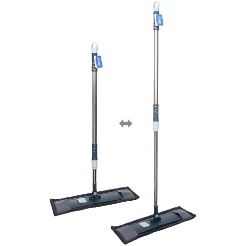 Швабра Селфи с насадкой из микрофибры, насадка 50*11 130гр Gray 