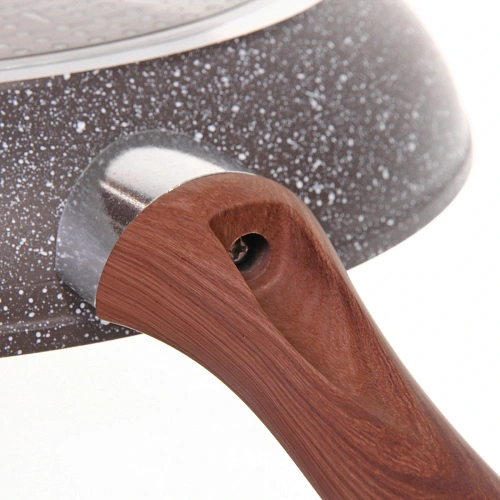 Сковорода BAROLY GRAY 24см индукционная с антипригарным покрытием, бакелитовая ручка_5