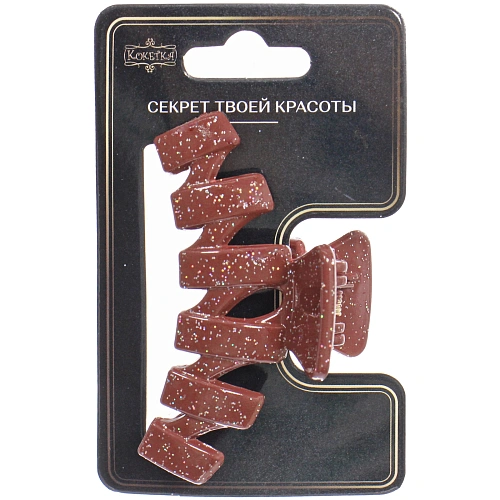 Заколка - краб для волос AKS - MANTANA, микс 6 цветов, зиг - заг, 72,3см _14