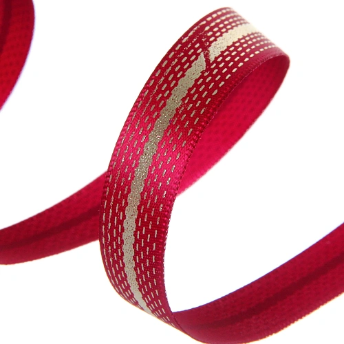 Лента для декорирования Сияние 1,5 см, 2,7 м, Бордошампань_3