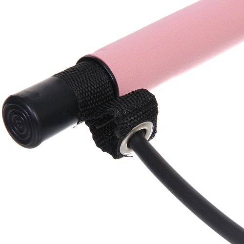 Гимнастическая палка с эспандерами Пилатес, розовый_14