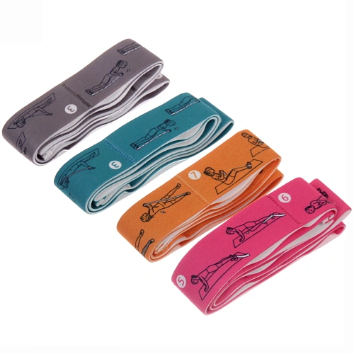 Резинка для фитнеса Stretch 954 с упражнениями, микс_29