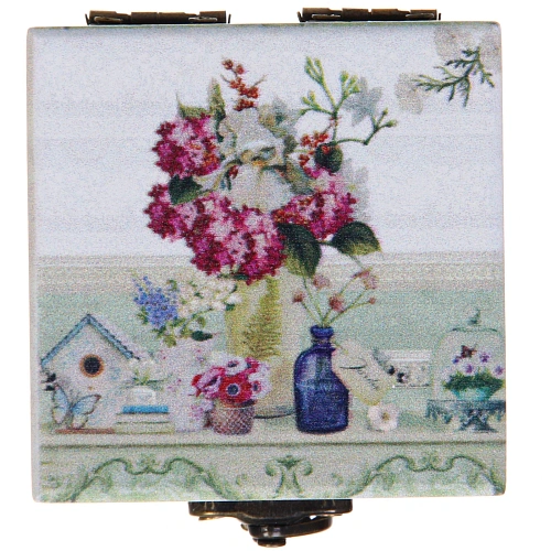 Шкатулка деревянная с зеркалом МАРЦИПАН, ароматная вербена, 656545см (в коробке)_5