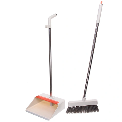 Набор для уборки, щетка для пола с совком Люкс белый 1130_8