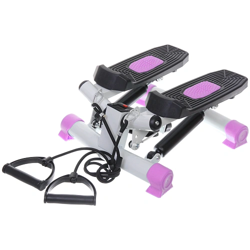 Мини-степпер поворотный с эспандерами MSR-1100, розовый_4
