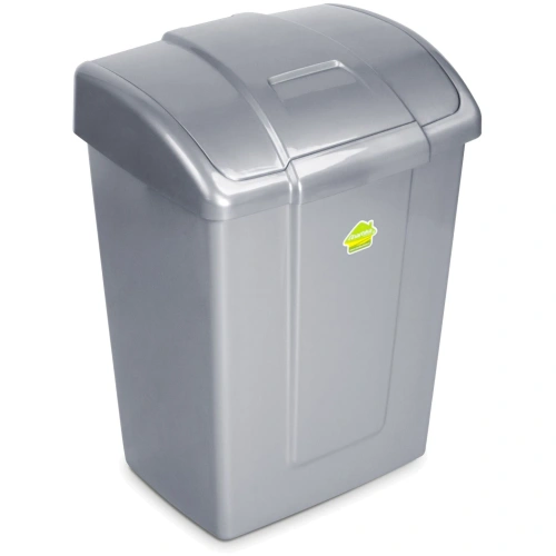 Контейнер для мусора"Форте"23л серебристый С343СРБ