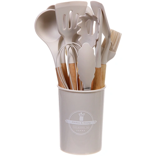 Набор кухонных принадлежностей 12шт Felicità белый_6