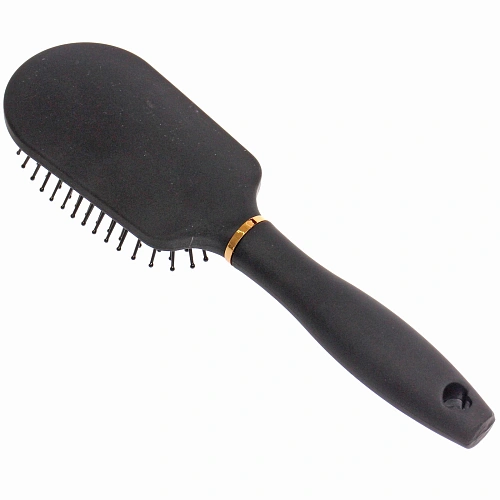 Расческа массажная СЕКРЕТ ТВОЕЙ КРАСОТЫ, трапеция, цвет черный, матовое покрытие, 6,324см_2