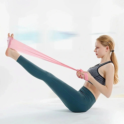 Жгут для йоги 0,45 мм15 см2 м (туба) розовый_5