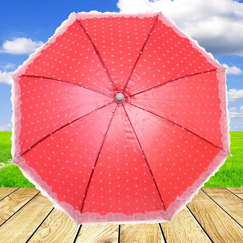 Зонт детский полуавтомат Ажурный, цвет микс, d-60, в слож виде 42см_8