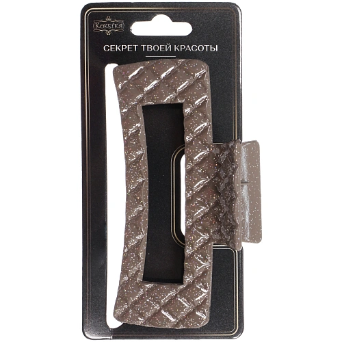 Заколка - краб для волос AKS - MANTANA, микс 6 цветов, прямоугольник,10,53,5см _5