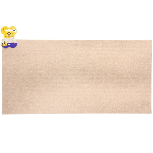 Когтеточка настенная с клейкой основой для кошек 60*30см "Счастливый хвост!", цвет бежевый✦